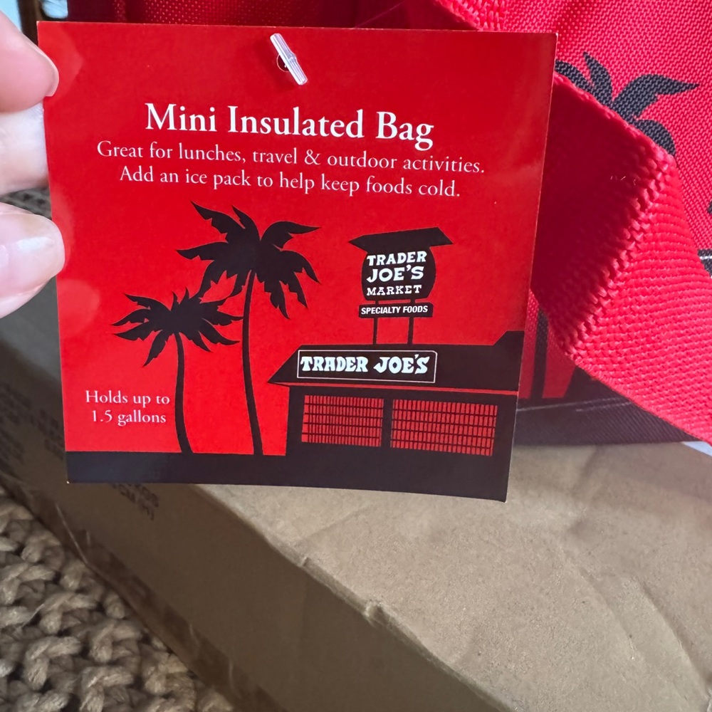 Trader Joe's Red Mini Insulated Bag